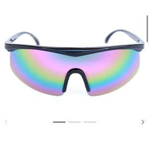 ⚡️Happy Hour Johnny Redmond Firebirds Surfer sunglasses 80s 90s Rainbow Mirror